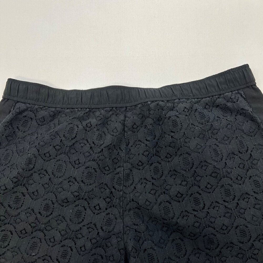 Ann Taylor Loft Women’s Drawstring Lace Shorts Black Size 8 Petite Pockets - Picture 6 of 9